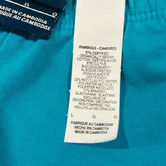 Nike Women’s Aqua Leggings with Orange Logo Size Large - Picture 5 of 8